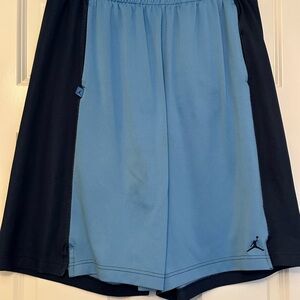 Jordan Athletic Shorts in Light Blue and Black